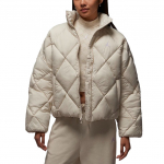 Jordan Brooklyn FW25 Therma-FIT soojustatud lukuga &uuml;hev&auml;rviline pikkade varrukatega puuvillane jakk Naiste jakid HV0418-104 S