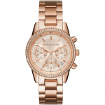 Michael Kors MK6357 Ritz Kronograaf Naiste K&auml;ekell 37mm Heleroosa