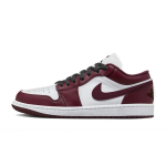 Jordan Air Jordan 1 Heart Of Bordeaux Klassikaline ja mitmek&uuml;lgne Kulumiskindel Madalad Vintage Korvpallijalatsid Unisex HF3148-102(Team701-) 36.5