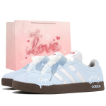 Adidas VL COURT 2.0 Low top Skateboard Shoes Unisex Blue HQ1802(team1599-BOX) 40 white