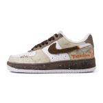 Nike Air Force 1 Libisemisvastased Kulumiskindlad Madalad Rula Kingad Unisex Valge Pruun CW2288-111(Team963-) 38 gray