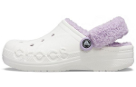 Crocs Classic Baya Voodriga Karvase Rihmaga Klomp 'Valge Lilla' 206633-577 37-38