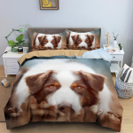 3D-prinditud Lemmikloom Armas Koeravoodi Komplekt Poisid T&uuml;drukud Twin Queen Suurus Tekikate Padjap&uuml;&uuml;r Voodi Lapsed T&auml;iskasvanud Mood Kodu Tekstiil EU single(135x200cm)