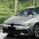 Volkswagen Golf 8 MK8 GTI R-Line 2021 2022 2023 2024 Autole Fang-stiilis esipamper &otilde;hunoaga kerev&auml;rvimiskomplekt 8 Gti Black white