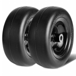 SucceBuy Tubeless niidukirattad, paar kulumiskindlaid PU rehve velgedel, 3,4 rumm, 3/4 puks, sobib iseliikuvaks niidukiks ja murutraktoriks 11x4-5 in