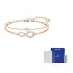 Swarovski roosakulla tooni plaaditud k&auml;ev&otilde;rud Naistele roosakulla tooni plaaditud F-Camellia Embossed Gift Box roosa kuldne v&auml;rv