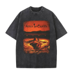 Pestud Vintage Rockib&auml;ndi Alice in Chains Dirt Albumi Graafilised T-s&auml;rgid Meestele Gooti Punk Popmuusika T-s&auml;rgid Meeste &Uuml;lem&otilde;&otilde;duline T-s&auml;rk 3XL mitmev&auml;rviline