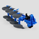 Suur p&otilde;llutraktor 1:24 Simulatsioonitalu kombain transpordis&otilde;iduk inertsiga inseneriveokite komplekt poiste m&auml;nguasjad kingitused blue