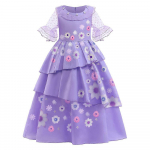 T&uuml;drukute Ruffle T&uuml;llkleit Ballikleit Isabela Printsessi Cosplay Kost&uuml;&uuml;m