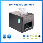 80mm USB/USB+LAN/USB+BT/USB+BT+LAN+WIFI/USB+WIFI ESC/POS Printer Termoprinter &Uuml;hilduv Windows/Linux/MAC OS-iga EU Plug gray