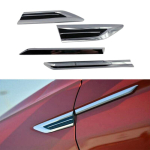 Volkswagen VW Tiguan 2017-2024 jaoks K&uuml;lgtiiva Poritiiva Embleem M&auml;rgid Kleebised Kate Liist Auto-Stiil V&auml;lisosad Lisatarvikud gray
