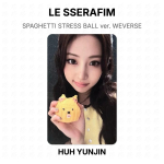 LE SSERAFIM SPAGHETTI STRESSIPALL ver. WEVERSE Ametlik fotokaart HUH YUNJIN