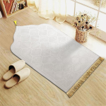 Paks palvevaip palvematt narmastega Islami T&uuml;rgi Ebakorrap&auml;rane Libisemiskindel Palvetamisvaip Vaip Paks Pehme Flanell 66cm x 116cm must