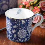 William Morris Inglise Klassikaline Kohvitass Keraamiline Euroopa P&auml;rastl&otilde;unatee Luukeraamikast Vintage Sinine ja Valge Vintaažistiilis 201-300ml gray