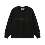 Meeste &Uuml;lem&otilde;&otilde;duline Kapuutsiga Dressipluus Eesmise Kirjatr&uuml;ki ja K&otilde;rge T&auml;navastiiliga Puuvillasegu Pikkade Varrukatega Pullover Small black