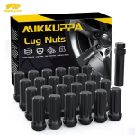 MIKKUPPA M14x1.5 Veljepoldid 24 tk 7 soonelise koonilise istmega legeerterase poldikomplekt Asendus Chevy Silverado Ford F150 Ram jaoks QLN068 gray