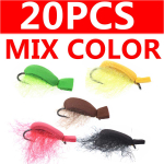 20 TK Ujuv vaht, mardikas, kuiv kala, k&auml;rbsforell, k&auml;rbsep&uuml;&uuml;k, kunstlik Pesca putukate kala peibutis, okastkonks, suurus 12