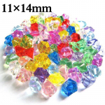 Plastikust kalliskivid J&auml;&auml;terad V&auml;rvilised v&auml;ikesed kivid Lapsed Juveelid Akr&uuml;&uuml;l kalliskivid 200pcs 11*14mm