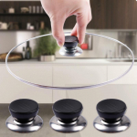 3 tk K&ouml;&ouml;gin&otilde;ud asenduspott panni tassi kaane k&auml;epideme kaane hoidmise nupu k&auml;epide must