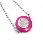 NOA [G0314] - Bracelet Cr&eacute;ateur 'Nacre en Folie' violet argent&eacute; lilla