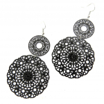 Les Tr&eacute;sors De Lily [L6063] - Boucles 'Carmen' noir must
