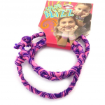 Les Tr&eacute;sors De Lily [M5316] - 3 bracelets &eacute;lastiques 'Coloriage' violet rose Heleroosa