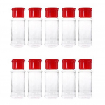 10 tk 100 ml plastikust maitseainepudel V&uuml;rtside jaotur piprapurgi s&auml;ilituspudel roheline