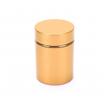 70Ml Proof Container Alumiinium Herb Stash Metallsuletud purgiteepurkide karbid kuld