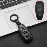 Carbon ABS silikageeli auto kaugjuhtimispuldi v&otilde;tmekaane &uuml;mbris Ford Focus 3 4 ST Mondeo MK3 MK4 Fiesta Fusion Kuga 2013 2014 2015 2017 2018 jaoks valge