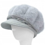 Talvine vanamehem&uuml;ts K&uuml;&uuml;liku karusnahast j&auml;nesekarva segatud m&uuml;ts Naised Keskealised ja eakad naised Emad Soe paks samet kootud m&uuml;ts One size