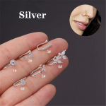 1 tk Butterfly augustamata ilma auguta ninar&otilde;ngas klamber ninar&otilde;ngas r&otilde;ngas v&otilde;lts augustamine k&otilde;rvamansett Tragus k&otilde;rvar&otilde;ngad k&otilde;hre 6