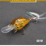 FTK 1 / 4 t&uuml;kki 8-m&otilde;&otilde;tmelist Crankbait ujumiss&ouml;&ouml;ta 7 cm 6 G plastist Bionic Swing kalastustarbed 1pcs punane