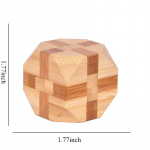 Puidust Kong Ming Lock Lu Ban Lock IQ Peamurdmine Hariv m&auml;nguasi lastele Lastele Montessori 3D-m&otilde;istatused M&auml;ng Ava m&auml;nguasjad t&auml;iskasvanutele Tetrahedron