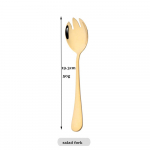 JANKNG Service Gold s&ouml;&ouml;giriistade komplekt roostevabast terasest s&ouml;&ouml;giriistade komplekt supilusikas S&ouml;&ouml;gin&otilde;ud salati kahvliga kooki labidakomplekt K&ouml;&ouml;gi lauan&otilde;ude komplekt Salad Fork