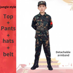 Kamuflaažir&otilde;ivad Neljaosaline komplekt Laste&uuml;likonna &uuml;li&otilde;pilaste suvelaagri eriv&auml;elaste vormiriietus treeningr&otilde;ivad 130cm kamuflaaž
