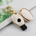 Pehme TPU auto kaugjuhtimispuldi v&otilde;tme&uuml;mbrise kate Mercedes Bnez CLA GLC GLA GLK W203 W210 W211 W204 W176 ABCR klassi AMG v&otilde;tmehoidja tarvikud 3button key case set 1