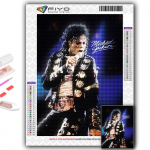 DIY 5D teemantmaali maailm Superstaar Michael Jackson ristpiste komplekt t&auml;ispuurtikandid mosaiikkunst Pilt kividest kingitus Full Round 20X30CM