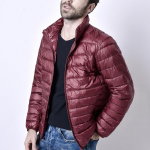 Talvine s&uuml;gisene meeste &uuml;likerge jope valge pardi sulejope Meeste talvine vabaaja sulejope, soe mantel XXXXXL veinipunane v&auml;rv