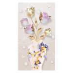 3D abstraktne lilleline l&otilde;uend maalimine stereoskoopilised lilled seinakunsti plakatid ja tr&uuml;kised Quadro seinakunstipilt Kodukaunistus Hiina elemendid 40x80cm