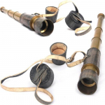 Antiikne dekoratiivne vintage piiluklaasi teleskoop