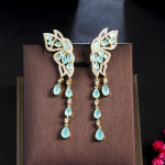 CMM liblika kujuga heleroheline AAA tsirkoonium-Tassel ripatsk&otilde;rvar&otilde;ngad peoehted naistele heleroheline v&auml;rv