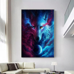 5D isetehtud teemantmaal Sinine loom Hundi ristpistes komplekt Teemanttikandid Mosaiik Kunst Pilt kividest Dekoratsioonikingitus Full Round 20x30cm