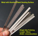 12 tk 150 mm hambaravi metallist poleerimispulga riba &uuml;he k&uuml;ljega alumiiniumoksiidiga kaetud lihvimispinnaga hambavalgendusmaterjalid 12 Pcs 4mm