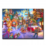 Teemantmaaling J&otilde;uluauto Uus Saabumine T&auml;ielik puurikomplekt isetegemine Tikand Mosaiik J&otilde;ulud Hirve T&auml;navamaastik K&auml;sitsi valmistatud S286 Full Round 30x45CM