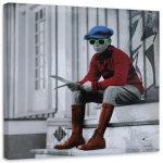 L&otilde;uendiprint Pop Art Boy Man 30x30 mitmev&auml;rviline