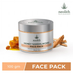 Neolith Honey Sandlipuu n&auml;opakk || Nahka kirgastav savist n&auml;omask terve ja s&auml;rava naha jaoks || 100% orgaaniline 100 GM oranž