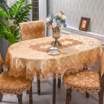 Euroopa pitsist elutuba Lihtne teelaud Laudlina Hotell Majapidamine Ovaalne &Uuml;marlaud Laudlina Kerge luksuslik riie 160x220cm oval