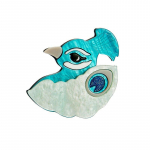 Blucome 2023 uus mood akr&uuml;&uuml;list loomasinine paabulinnu pross, emane liialdatud multikas, armas rinnam&auml;rk, pross, ehe kingitus sinine