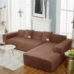 Kvaliteetne sametest diivanikate L kujuga diivani istmekatted elutoa jaoks nurgadiivani jaoks Elastne diivani kate pestav 2seater 140-185cm