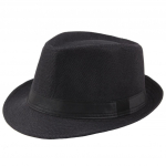 [brisand] Jazz Hat Meeste hingav linane silindrim&uuml;ts CurlyStraw Hat One Size punane